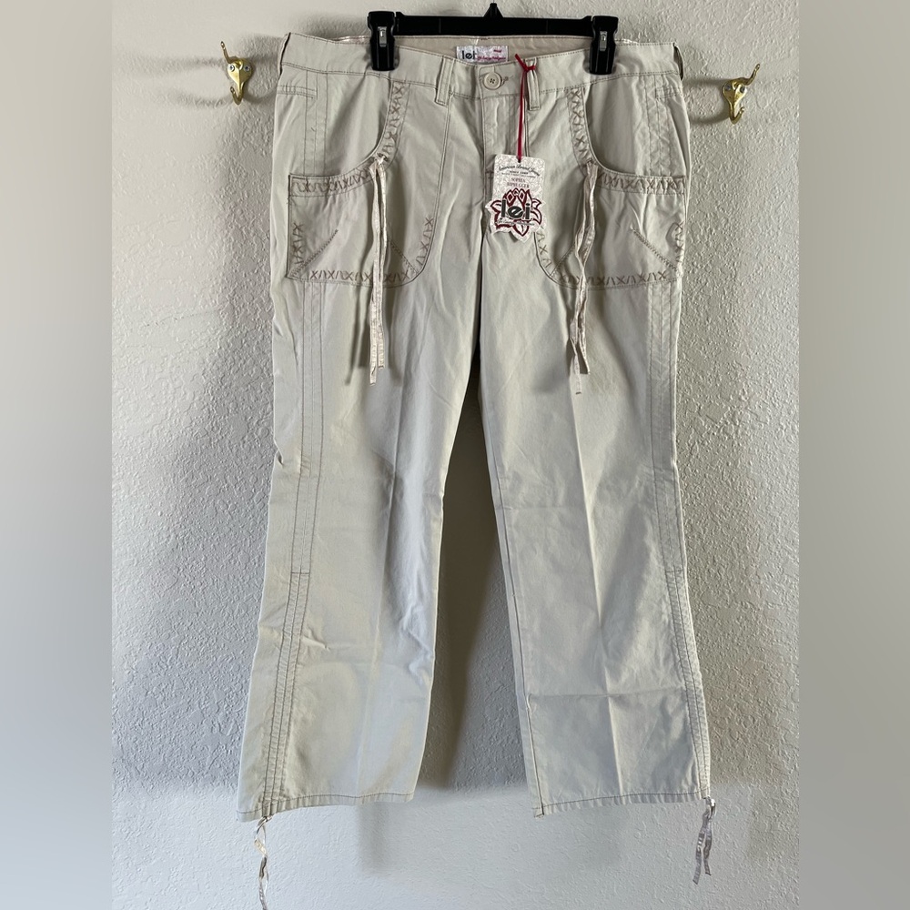 Light Beige Utility Cargo Pants - Women